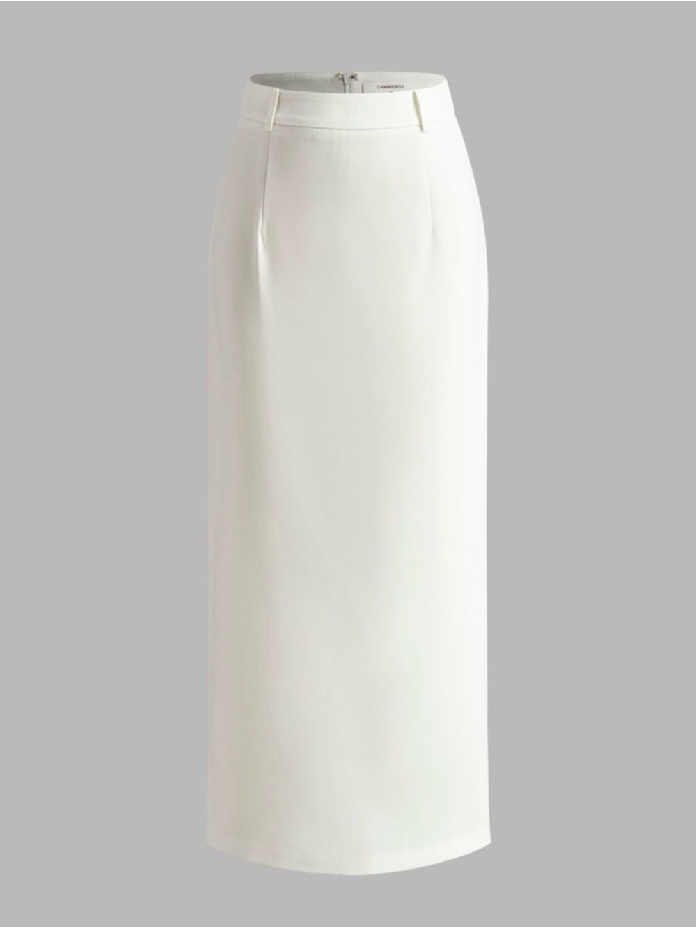 Commense Ivory High-Rise Maxi Skirt